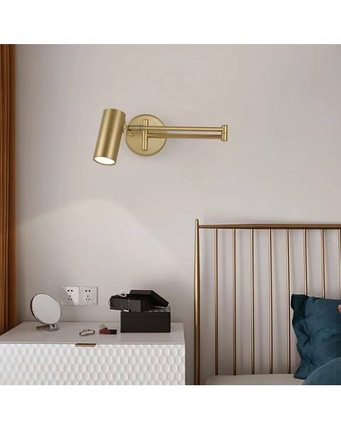 Bedroom bedside wall lamp modern simple creative living room hotel project study reading folding shaking wall long arm wall light