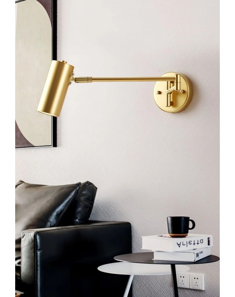 Bedroom bedside wall lamp modern simple creative living room hotel project study reading folding shaking wall long arm wall light