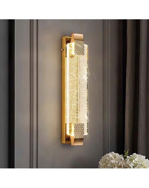 High-end K9 crystal living room wall lamp light luxury bedroom background wall simple post-modern entrance staircase aisle bedside lamps