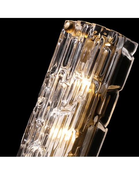 Full copper wall lamp living room TV background wall crystal light luxury long designer personality simple bedroom bedside wall lamps