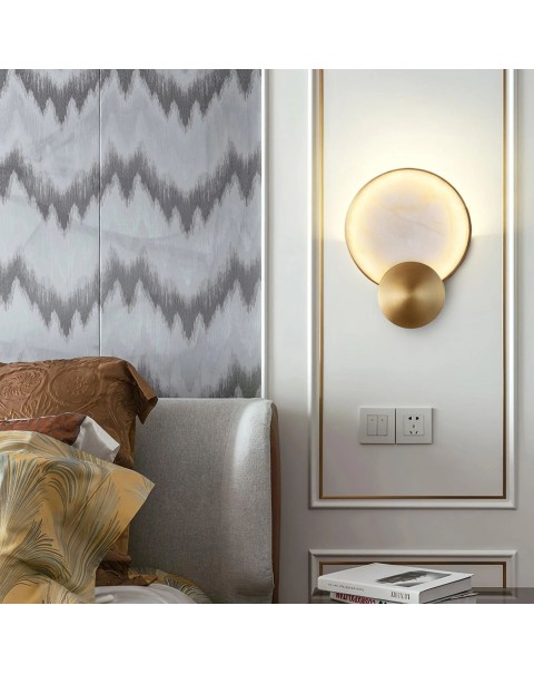 Full copper lucite wall lamp living room post-modern designer bedroom bedside lamp minimalist creative aisle staircase wall lamps