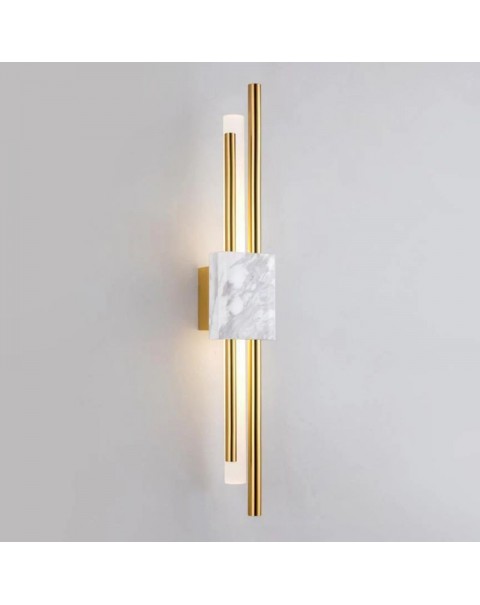 Full copper wall lamp marble Scandinavian modern minimalist decorative light luxury living room background wall lamp aisle bedroom bedside lamps