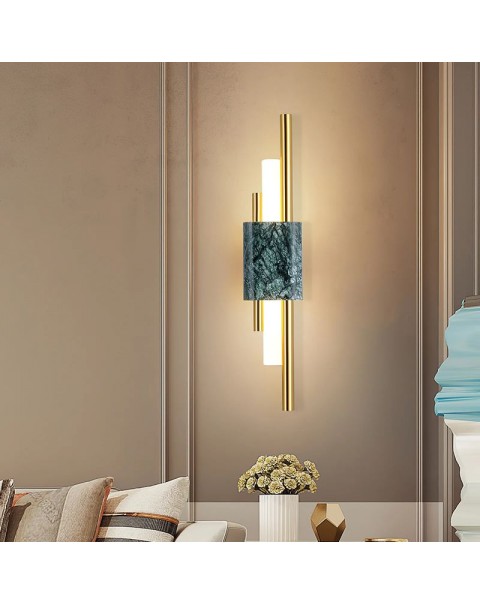 Full copper wall lamp marble Scandinavian modern minimalist decorative light luxury living room background wall lamp aisle bedroom bedside lamps