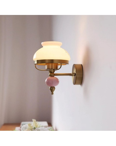 Antique French romantic master bedroom living room wall lamp Bauhaus bedside Scandinavian MCM style retro staircase light