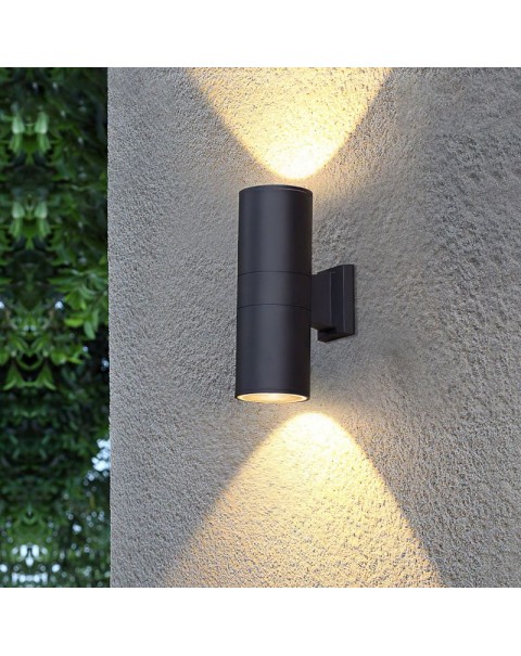 led outdoor wall light villa hotel aisle outside fence gazebo courtyard door post up and down light waterproof double head wall light