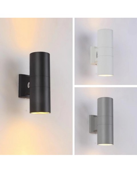 led outdoor wall light villa hotel aisle outside fence gazebo courtyard door post up and down light waterproof double head wall light