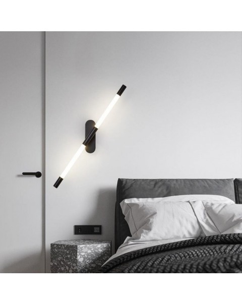 Bedroom wall lamp bedside lamp modern simple light luxury atmosphere senior sense living room TV background wall lamp Zhongshan lamps and lanterns