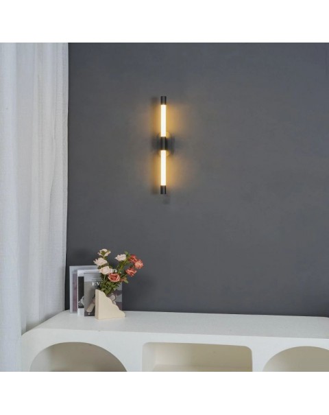 Bedroom wall lamp bedside lamp modern simple light luxury atmosphere senior sense living room TV background wall lamp Zhongshan lamps and lanterns