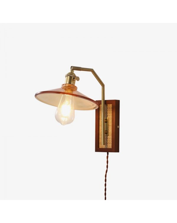 Antique style wall lamp without wiring with switch...