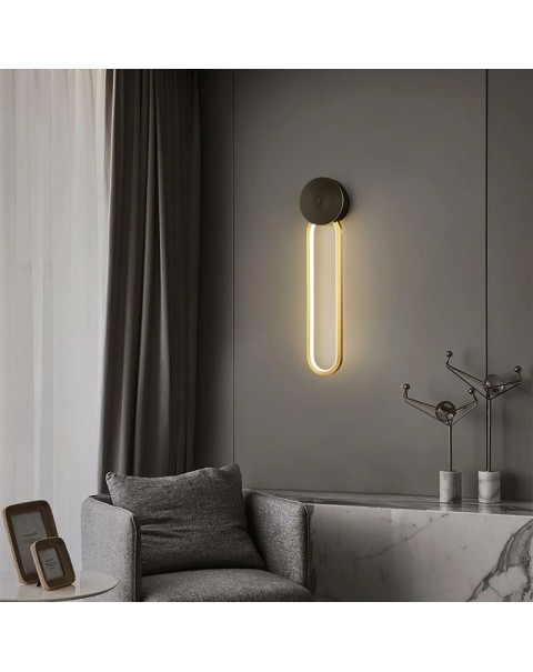 Post-modern minimalist creative personality U-shaped designer living room aisle bedroom minimalist Scandinavian bedside light luxury wall lamps