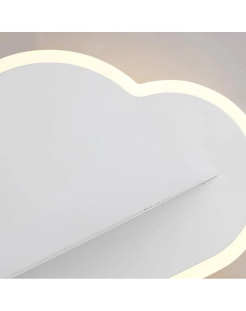 Children's room wall lamp placeholder bedroom bedside lamp with switch boys girls room background wall decoration cloud light decoration