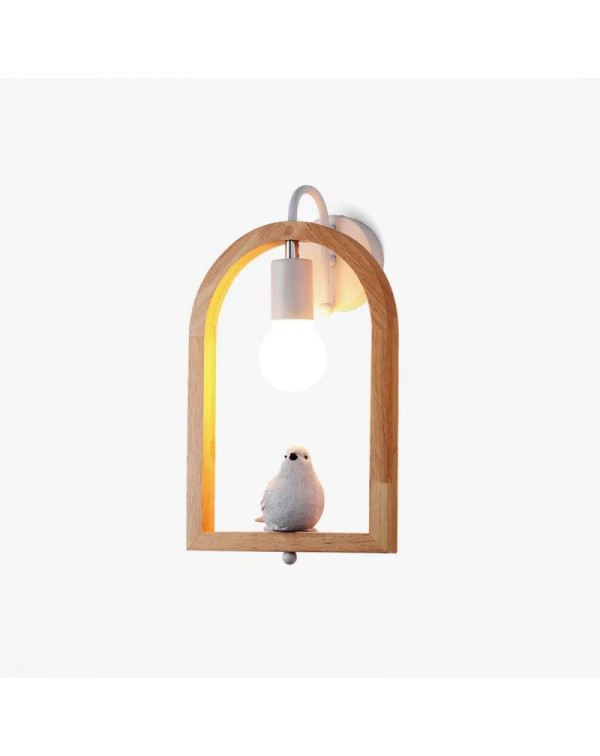 Scandinavian style wooden American country bird ch...