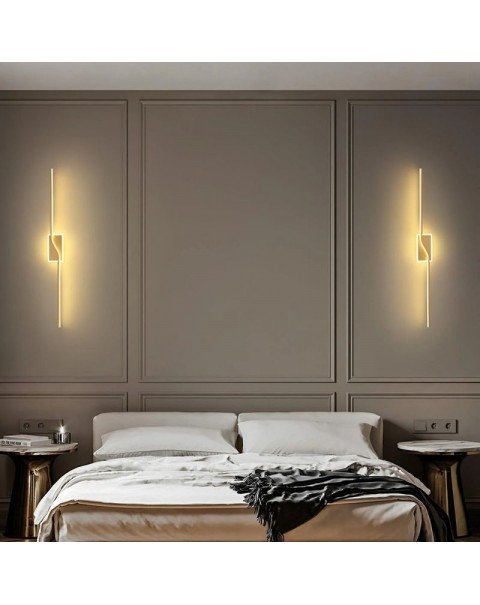 Scandinavian LED wall lamp bedroom living room modern minimalist bedside lamp aisle background wall mirror front lamps and lanterns