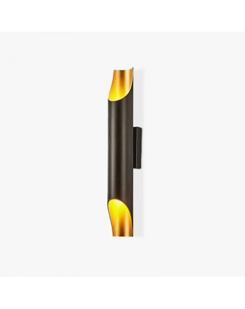 Modern simple slant mouth bamboo tube wall lamp living room background wall creative aisle staircase double head bedroom bedside wall lamps