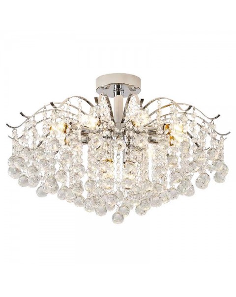 Crystal ceiling lamp LED simple modern cream wind iron bedroom dining room living room chandelier fashion light luxury master light