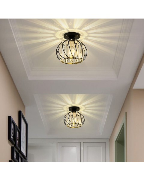 Aisle light corridor light checkroom balcony ceiling light 2024 new entryway light entry light light light luxury crystal light