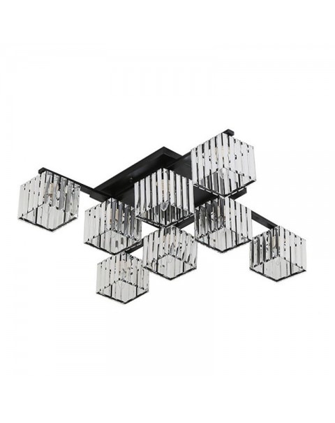 Italian style living room lights modern simple household square atmospheric lamps and lanterns light luxury crystal dining room bedroom ceiling lamps