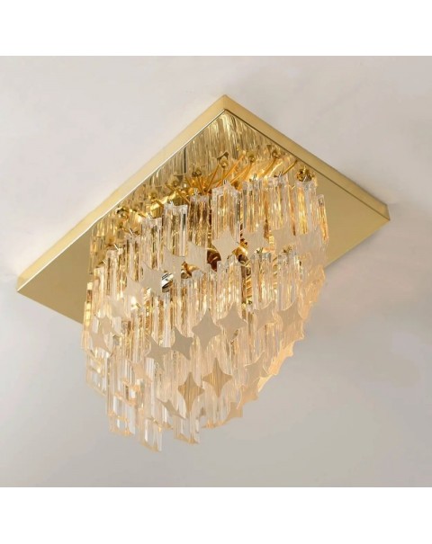 Entry light postmodern foyer light light luxury crystal aisle light living room entrance light corridor balcony square bedroom light