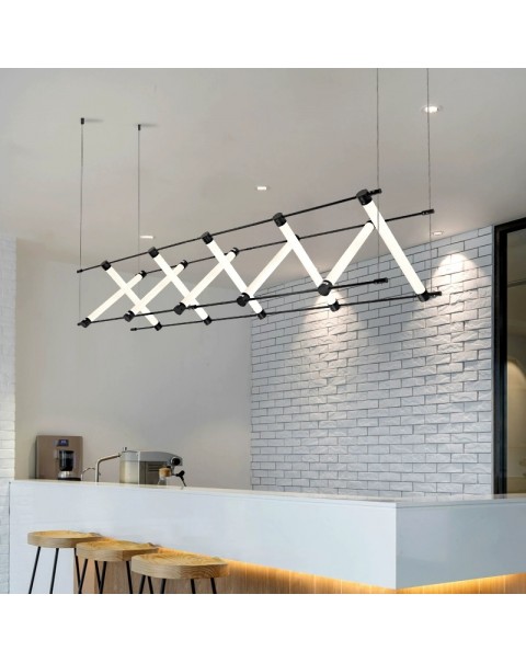 Dining room chandelier designer Cai Liechao minimalist creative modern minimalist bar office hotel combination matzah light