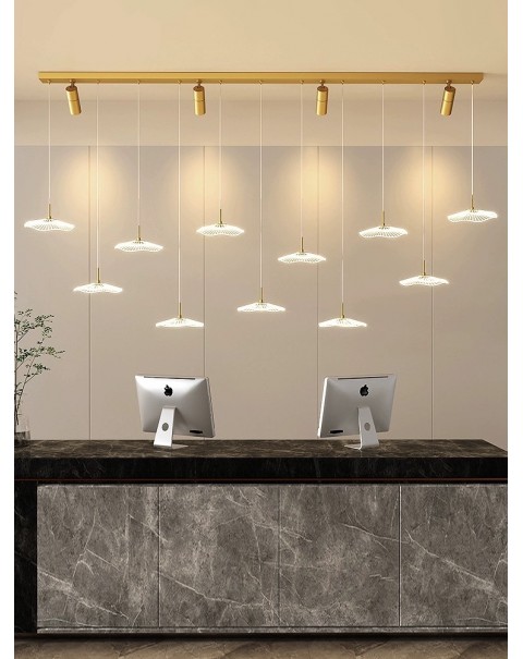 Dining Room Pendant Lights Modern Minimalist Creative Lotus Leaf Dining Table Lighting