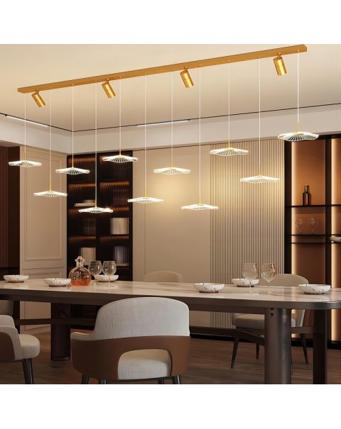 Dining Room Pendant Lights Modern Minimalist Creative Lotus Leaf Dining Table Lighting