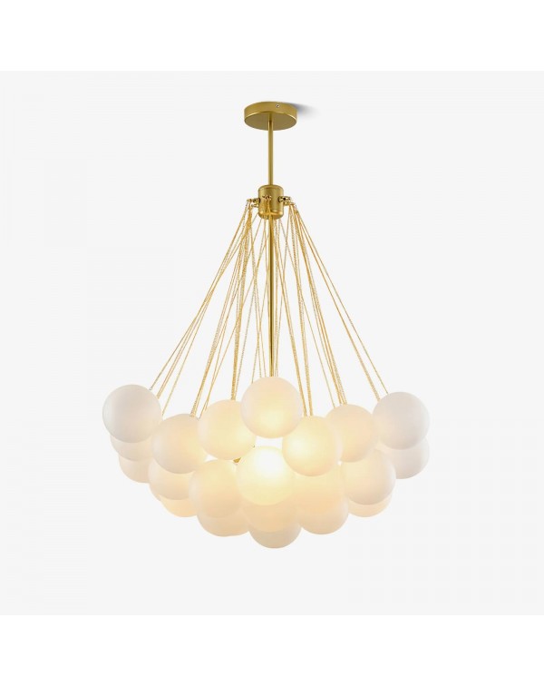 Scandinavian bubble ball living room chandelier cr...