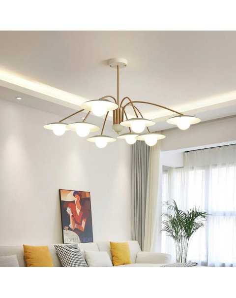 New Scandinavian style living room master light modern simple restaurant bedroom light luxury chandelier creative eye protection lamps and lanterns