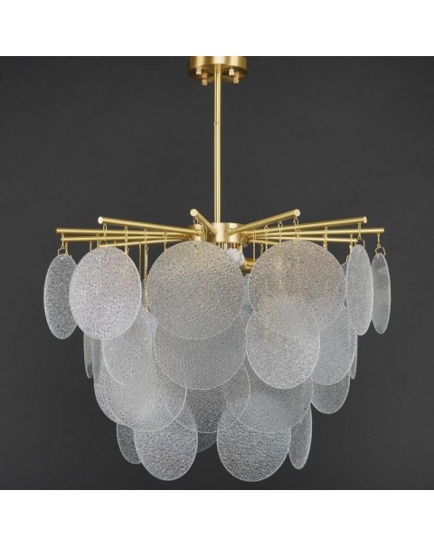 Bedroom chandelier post-modern minimalist living room art glass dining room light Guangdong Zhongshan light luxury atmosphere hall lamps and lanterns