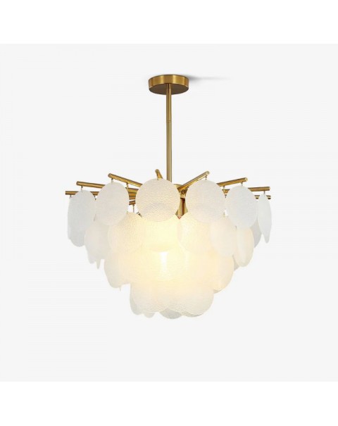 Bedroom chandelier post-modern minimalist living room art glass dining room light Guangdong Zhongshan light luxury atmosphere hall lamps and lanterns