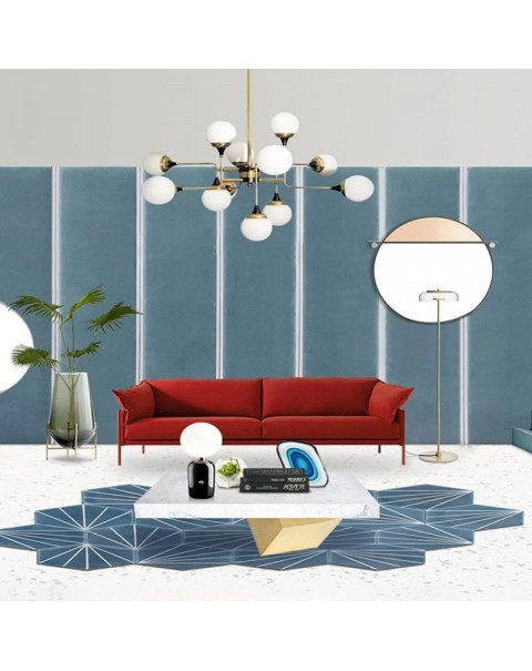 Creative avant-garde wall lamp sample designer living room Scandinavian study room art bedroom chandelier glass creative after present