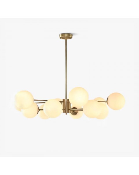 Full copper Scandinavian chandelier modern simple living room lamp main lamp magic beans atmosphere dining room bedroom light sets Zhongshan lamps and lanterns