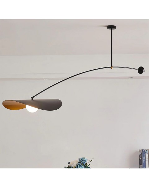 Modern French Lamp Designer Scandinavian Minimalist Long Arm Bar Dining Room Living Room Study Bedroom Shift Hat Chandelier