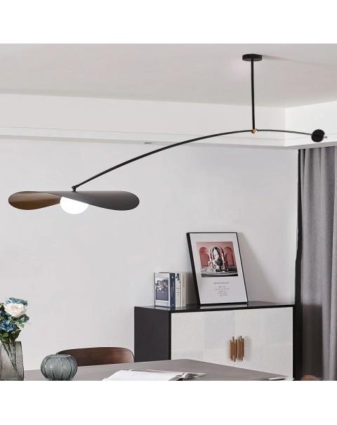 Modern French Lamp Designer Scandinavian Minimalist Long Arm Bar Dining Room Living Room Study Bedroom Shift Hat Chandelier