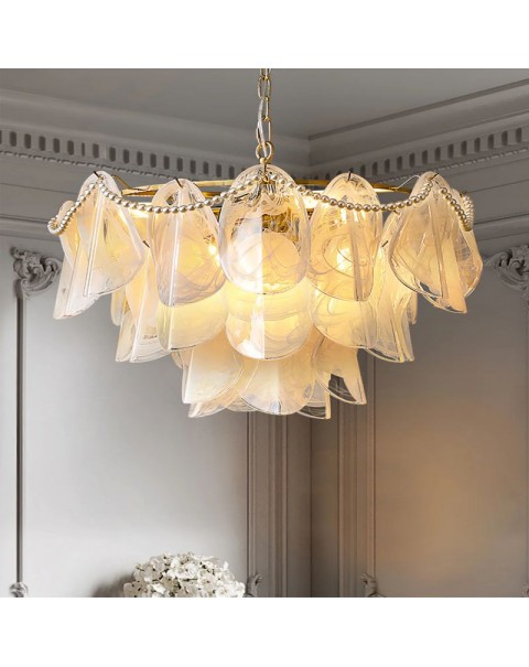 Cloudy light luxury chandelier living room large lamp dining room French creative personality bedroom designer models lamps and lanterns simple modern