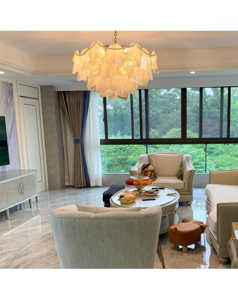 Cloudy light luxury chandelier living room large lamp dining room French creative personality bedroom designer models lamps and lanterns simple modern