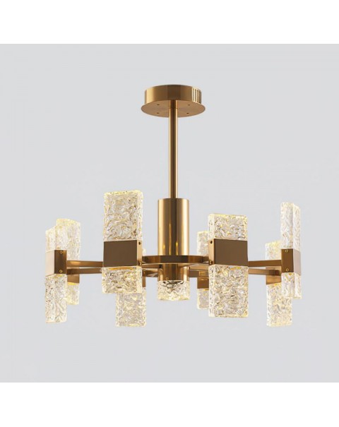 American luxury living room chandelier post-modern designer light luxury dining room lights villa showroom quality grain crystal lamps