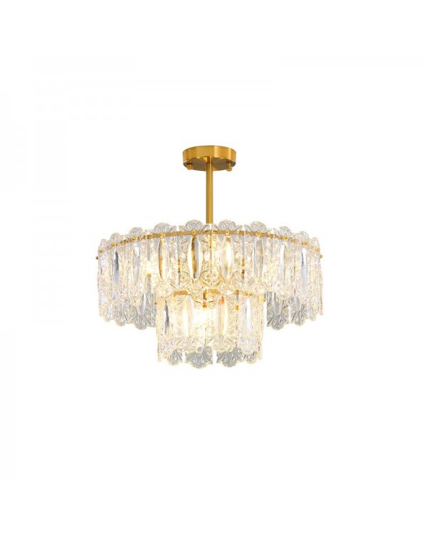 Living room chandelier French simple crystal chand...