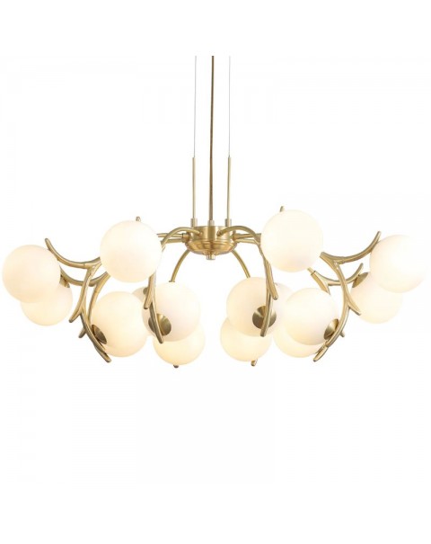 French copper light luxury chandelier Scandinavian American post-modern living room lights simple high-end restaurant net red antler lamps and lanterns