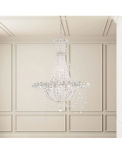 Italian light luxury French crystal living room chandelier hotel restaurant villa duplex designer bedroom ceiling light