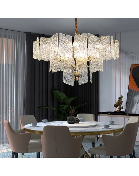 Lamps and lanterns designer glass light luxury strip study room Scandinavian bedroom maikai lamp post-modern villa glazed living room chandelier