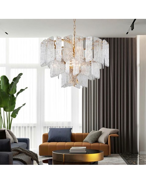 Lamps and lanterns designer glass light luxury strip study room Scandinavian bedroom maikai lamp post-modern villa glazed living room chandelier