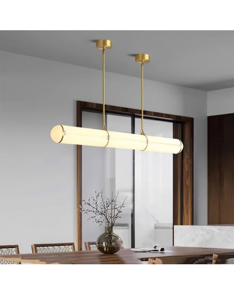 Scandinavian minimalist light luxury restaurant chandelier modern simple designer creative showroom bar cafe long chandelier