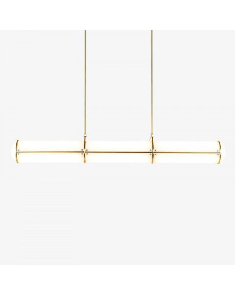 Scandinavian minimalist light luxury restaurant chandelier modern simple designer creative showroom bar cafe long chandelier