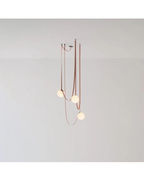 Italian designer belt chandelier minimalist creative sample room showroom hotel living room villa staircase dining room light