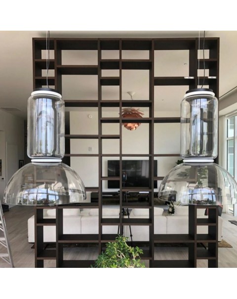 Italy imported Milan model house high LED staircase guest dining room hall study villa showroom glass chandelier