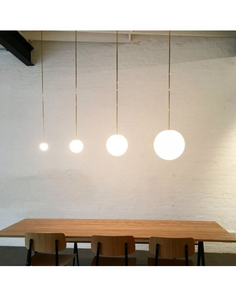 Scandinavian creative personality single head light luxury restaurant bar window clothing milk tea store bedroom bedside long line small chandelier