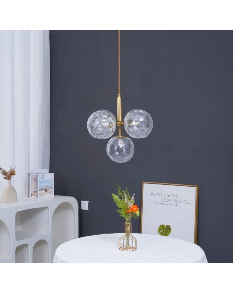 Scandinavian restaurant simple postmodern chandelier bedroom orb clothing store simple light luxury creative single head bedside chandelier