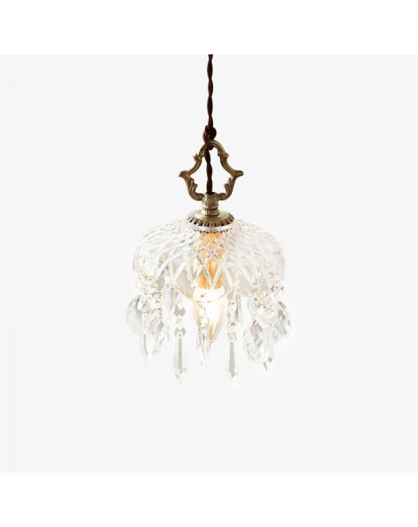 French crystal lamp entrance small chandelier ligh...