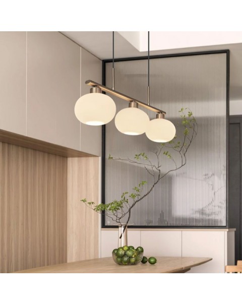 American simple long dining room dining table bar lamp creative light luxury designer new office conference hall chandelier