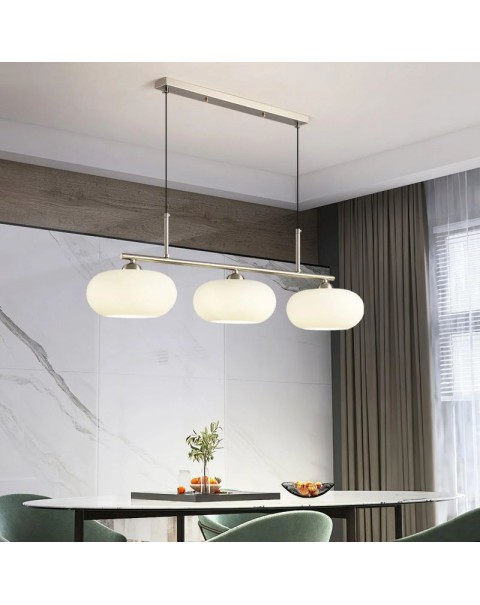 American simple long dining room dining table bar lamp creative light luxury designer new office conference hall chandelier